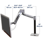 Ergotron LX HD Sit-Stand Desk Arm (6.4–13.6 kg)