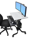 Ergotron WorkFit-C, Dual Sit-Stand Workstation