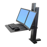 Ergotron WorkFit-SR, Dual Monitor, Sit-Stand Desktop Workstation