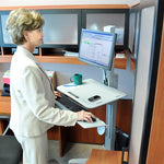 Ergotron WorkFit-C, Single LD Sit-Stand Workstation