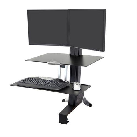 Ergotron WorkFit-SR, Dual Monitor, Sit-Stand Desktop Workstation