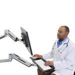 Ergotron LX Sit-Stand Wall Mount System, Medium CPU Holder