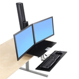 Ergotron WorkFit-SR, Dual Monitor, Sit-Stand Desktop Workstation